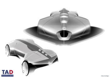 Bugatti La Batarde Concept - Preliminary Design Sketch Renders