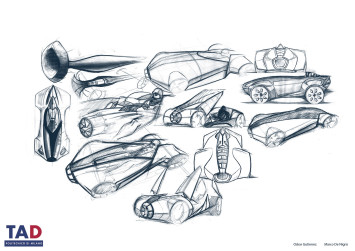 Bugatti La Batarde Concept - Preliminary Design Sketches