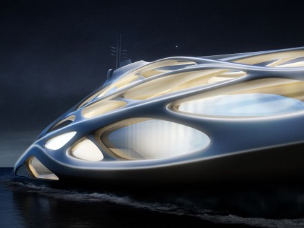 Zaha Hadid and Blohm+Vos design futuristic superyachts