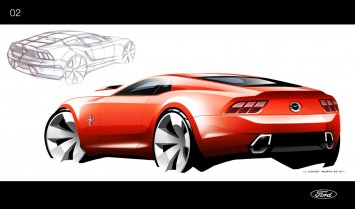 2015 Ford Mustang - Ideation Design Sketch by Chris Walter