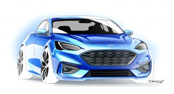 2018 Ford Focus Design Sketch