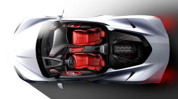 2020 Chevrolet Corvette Stingray Design Sketch Render
