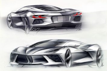 2020 Chevrolet Corvette Stingray Design Sketch Renders