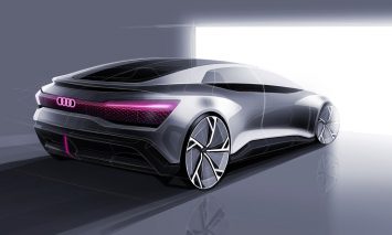Audi Aicon Concept Design Sketch Render