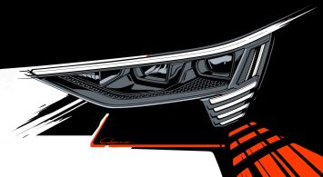 Audi e tron Headlight Design Sketch Render