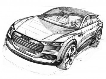 Audi h tron quattro concept Design Sketch