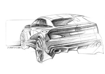 Audi Q8 Sport Concept Design Sketch