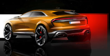Audi Q8 Sport Concept Design Sketch Render