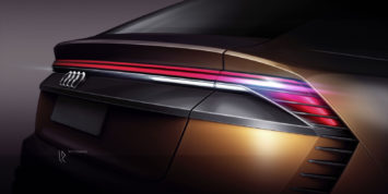 Audi Q8 Sport Concept Tail Light Design Sketch Render