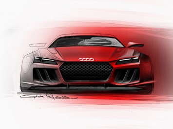 Audi Quattro Sport E-Tron Concept - Design Sketch