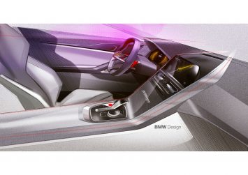 BMW Concept 8 Series Interior Design Sketch Render