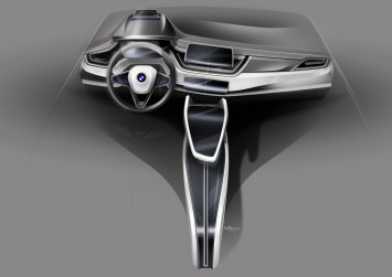 BMW Concept Active Tourer - Interior Design Sketch by Max Rathmann