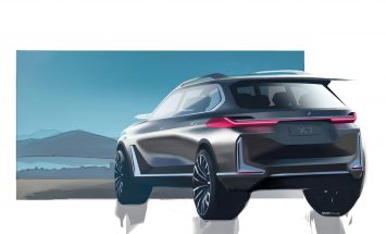 BMW Concept X7 Design Sketch Render