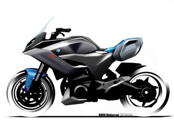 BMW Motorrad Concept 9cento Design Sketch