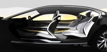 BMW Vision Future Luxury Concept - Interior Design Sketch