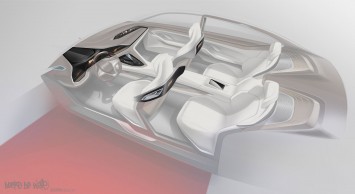 BMW Vision Future Luxury Concept - Interior Design Sketch by Doeke de Walle