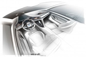 BMW Vision Future Luxury Concept - Interior Design Sketch by Doeke de Walle