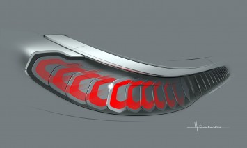 BMW Vision Future Luxury Concept - Light design sketch