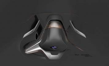 BMW Vision Future Luxury Concept - Steering Wheel design sketch