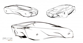 BMW Vision Next 100 Concept Design Sketch