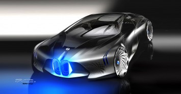 BMW Vision Next 100 Concept Design Sketch Render