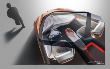 BMW Vision Next 100 Concept Interior Design Sketch Render