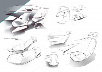 BMW Vision Next 100 Concept Interior Seat Design Sketches