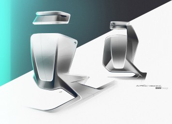 BMW Vision Next 100 Concept Interior Seat Design Sketches