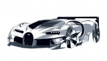 Bugatti Vision Gran Turismo Concept Design Sketch