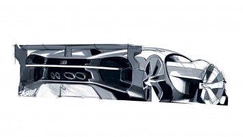 Bugatti Vision Gran Turismo Concept Design Sketch