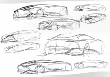 Buick Riviera Concept Design Sketches