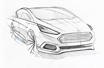 Ford S MAX Concept Design Sketch by Boguslaw Paruch