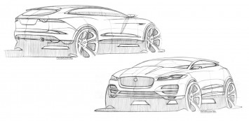 Jaguar F Pace Design Sketches