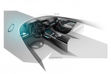 Jaguar F Pace Interior Design Sketch Render