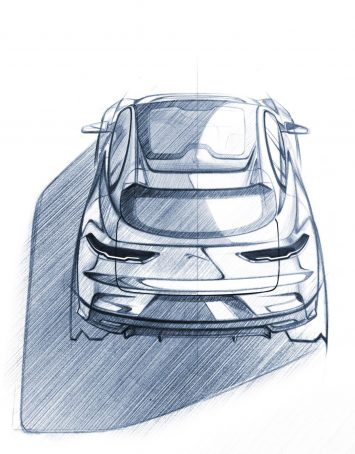 Jaguar I PACE Design Sketch