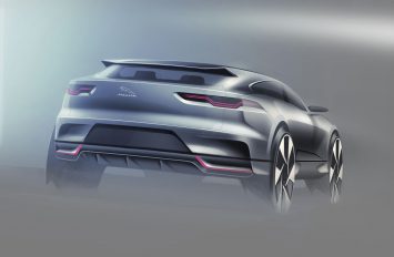 Jaguar I PACE Design Sketch Render