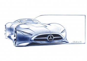 Mercedes-Benz AMG Gran Turismo Concept Design Sketch