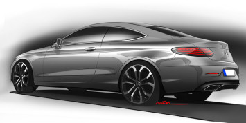 Mercedes-Benz C Class Coupe Design Sketch