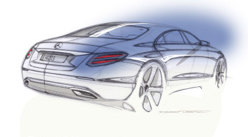 Mercedes-Benz E Class Design Sketch