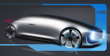 Mercedes-Benz F015 Luxury in Motion Design Sketch Render