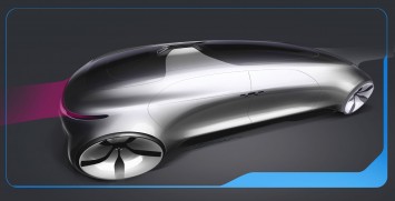 Mercedes-Benz F015 Luxury in Motion Design Sketch Render