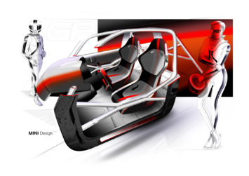 MINI John Cooper Works GP Concept Interior Design Sketch Render