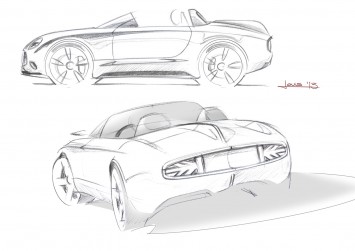 MINI Superleggera Vision Concept Design Sketches