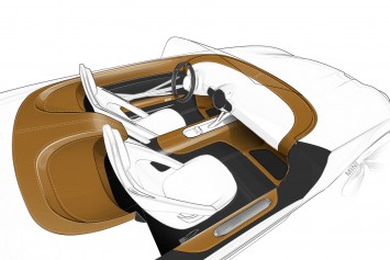 MINI Superleggera Vision Concept Interior Design Sketch