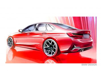 New BMW 3 Series Sedan Design Sketch
