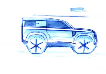 New Land Rover Defender Design Sketch