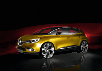 New Renault Scenic Design Sketch Render by Emmanuel Klissarov