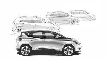 New Renault Scenic Design Sketch Render by Jeremie Sommer