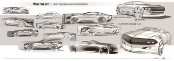 Opel Manta Concept - Design Sketches
