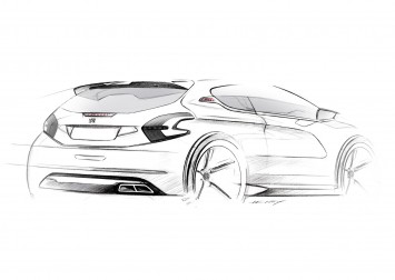 Peugeot 208 GTi Design Sketch